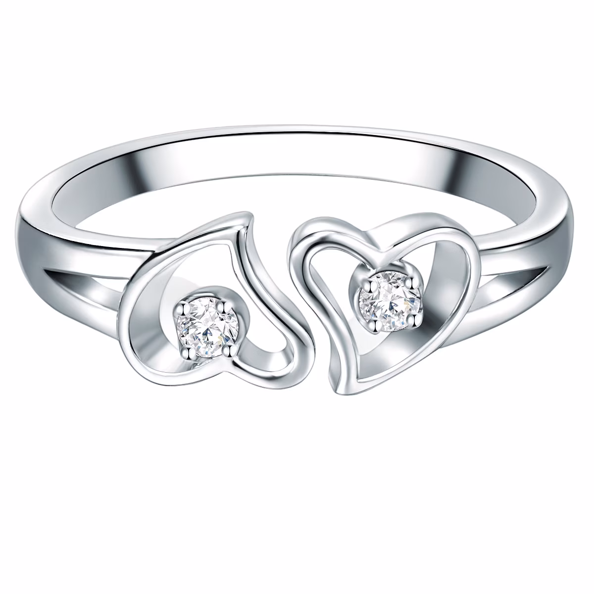 Ring Sterling Silber Zirkonia in Silber
