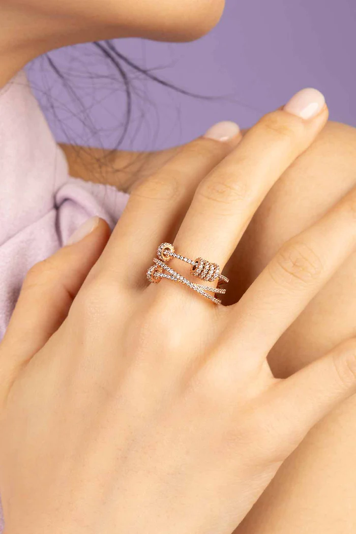 Anello triplo con cerchi scorrevoli