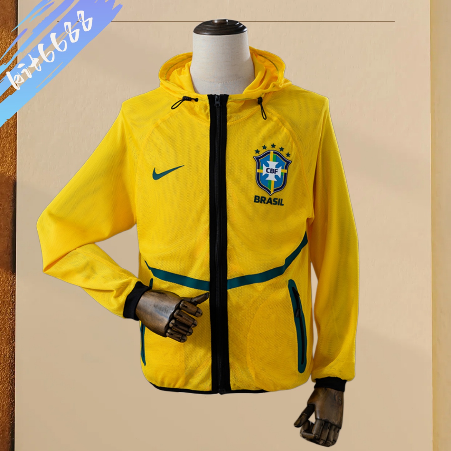 2026 Brazil Men's Football Anthem Jacket - Yellow