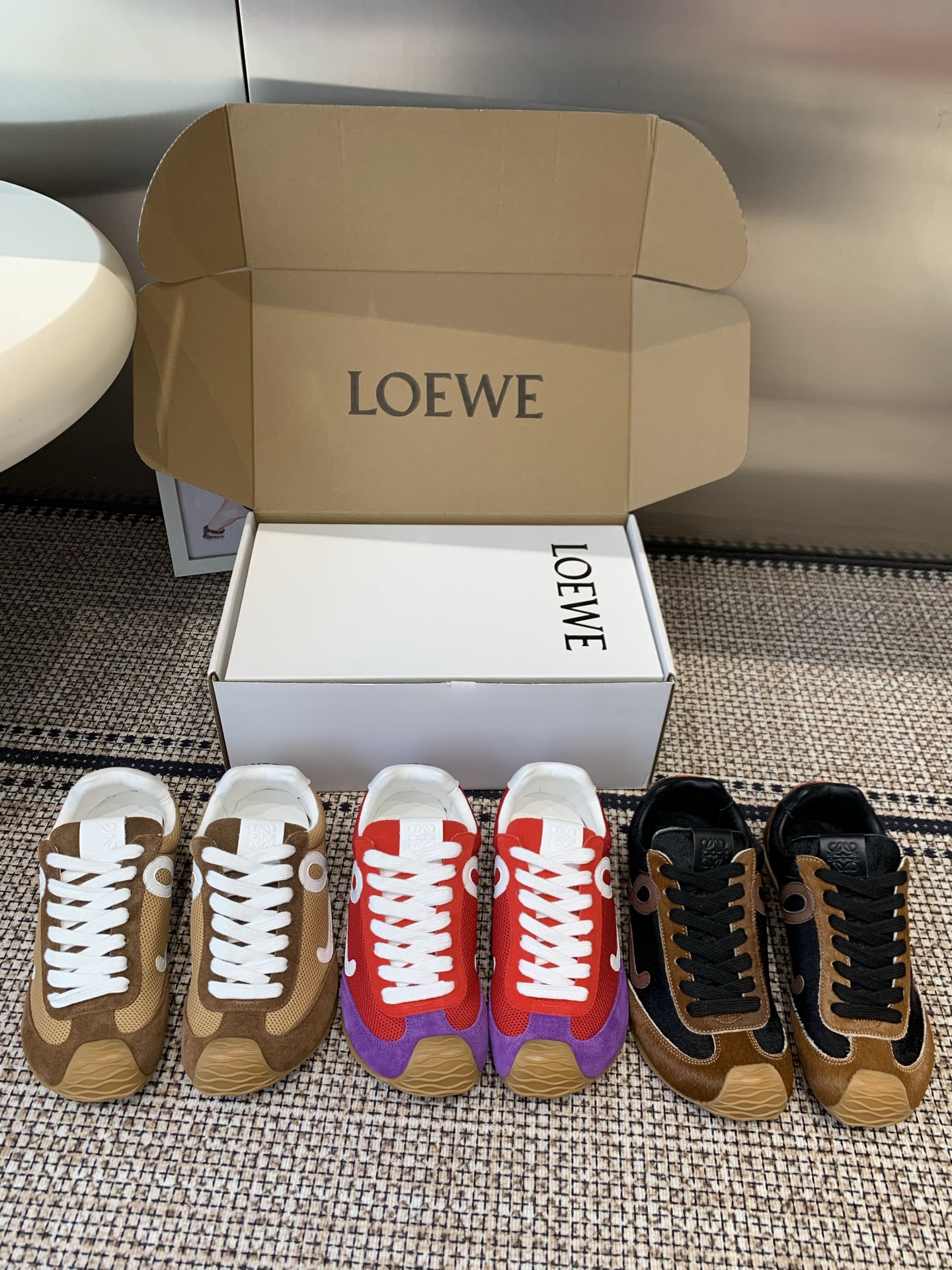 Loewe & Co. 26SS Latest Runway Collection: Ballet Runner Sneakers