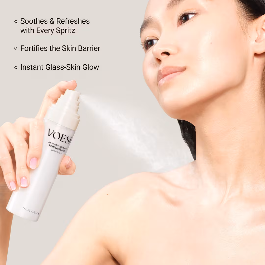 VOESH  Soothing Milky Body Mist with Ceramides & Cica for Barrier Support