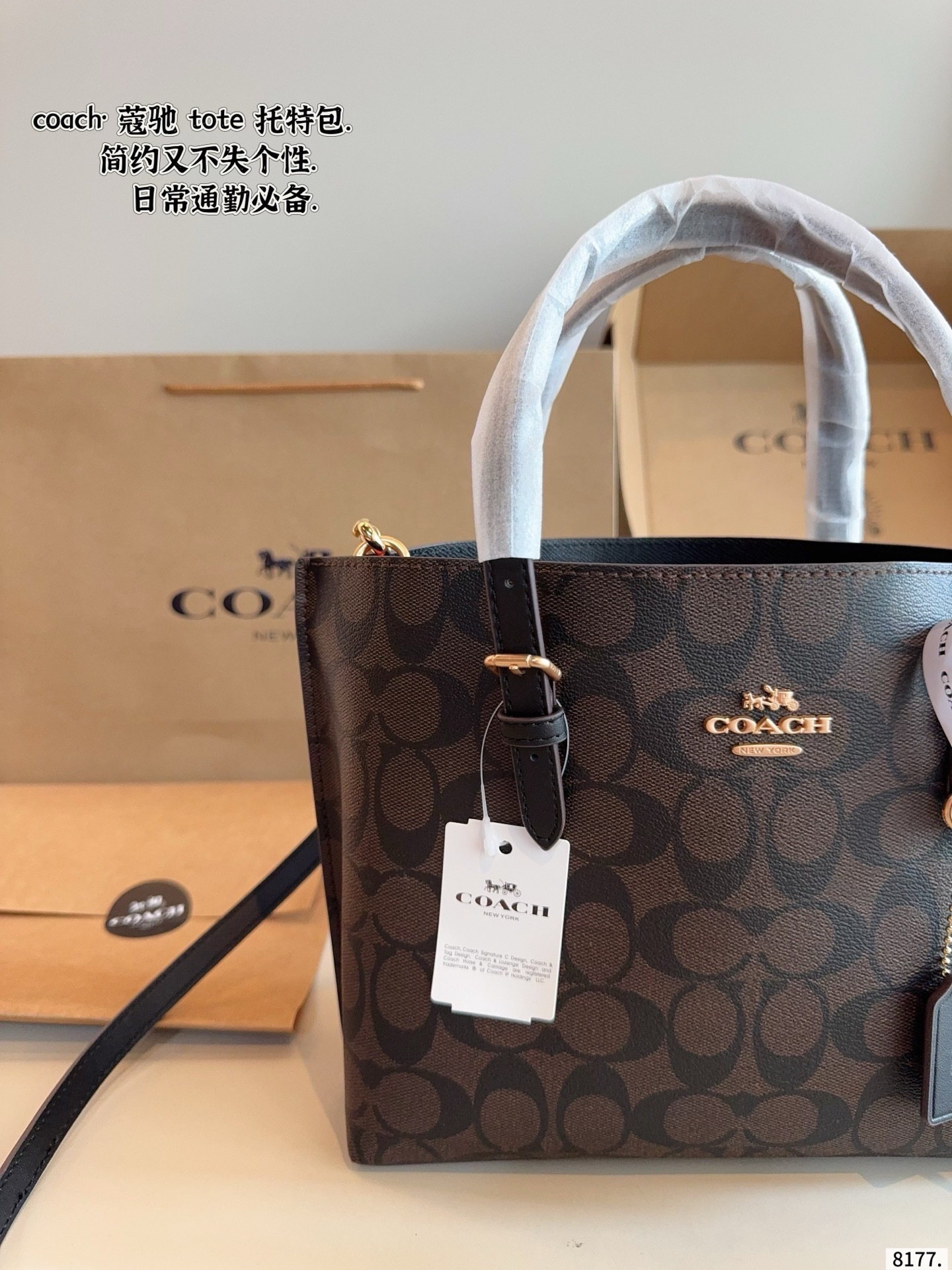 coach mollie tote handbag