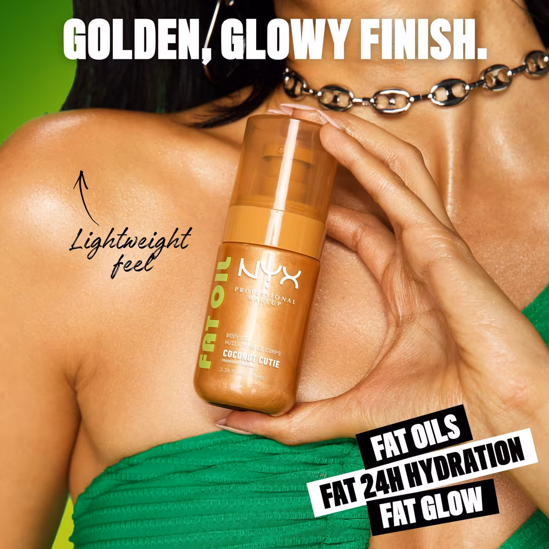 NYX Professional Makeup  Fat Oil Body Oil Coconut Cutie