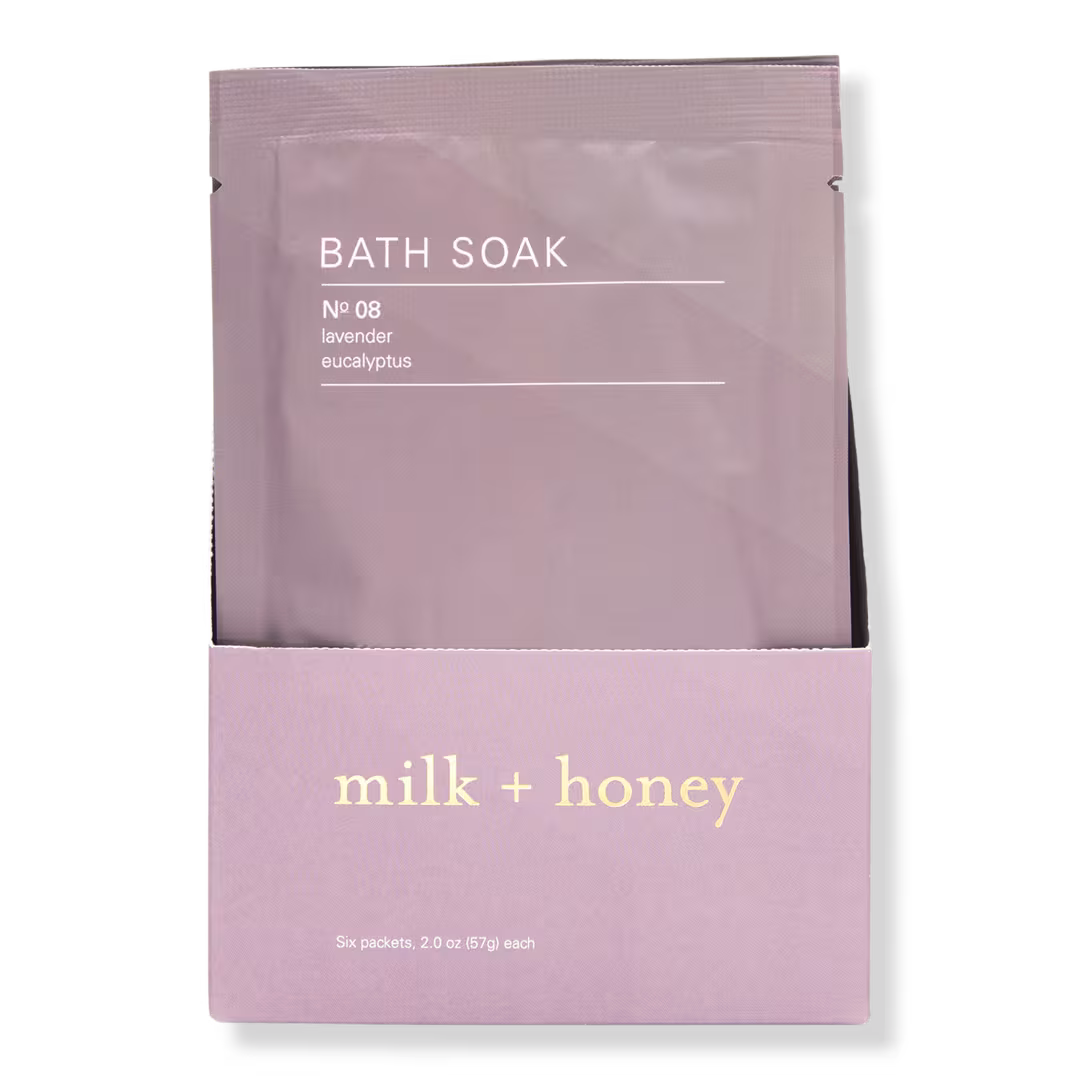 Milk + Honey  Lavender, Eucalyptus Bath Soak No.08 Set
