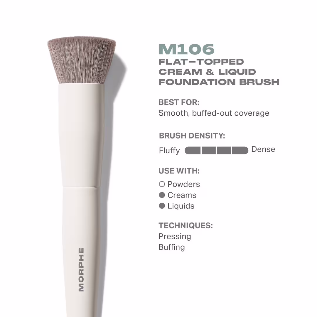 Morphe  M106 Flat-Topped Cream & Liquid Foundation Brush