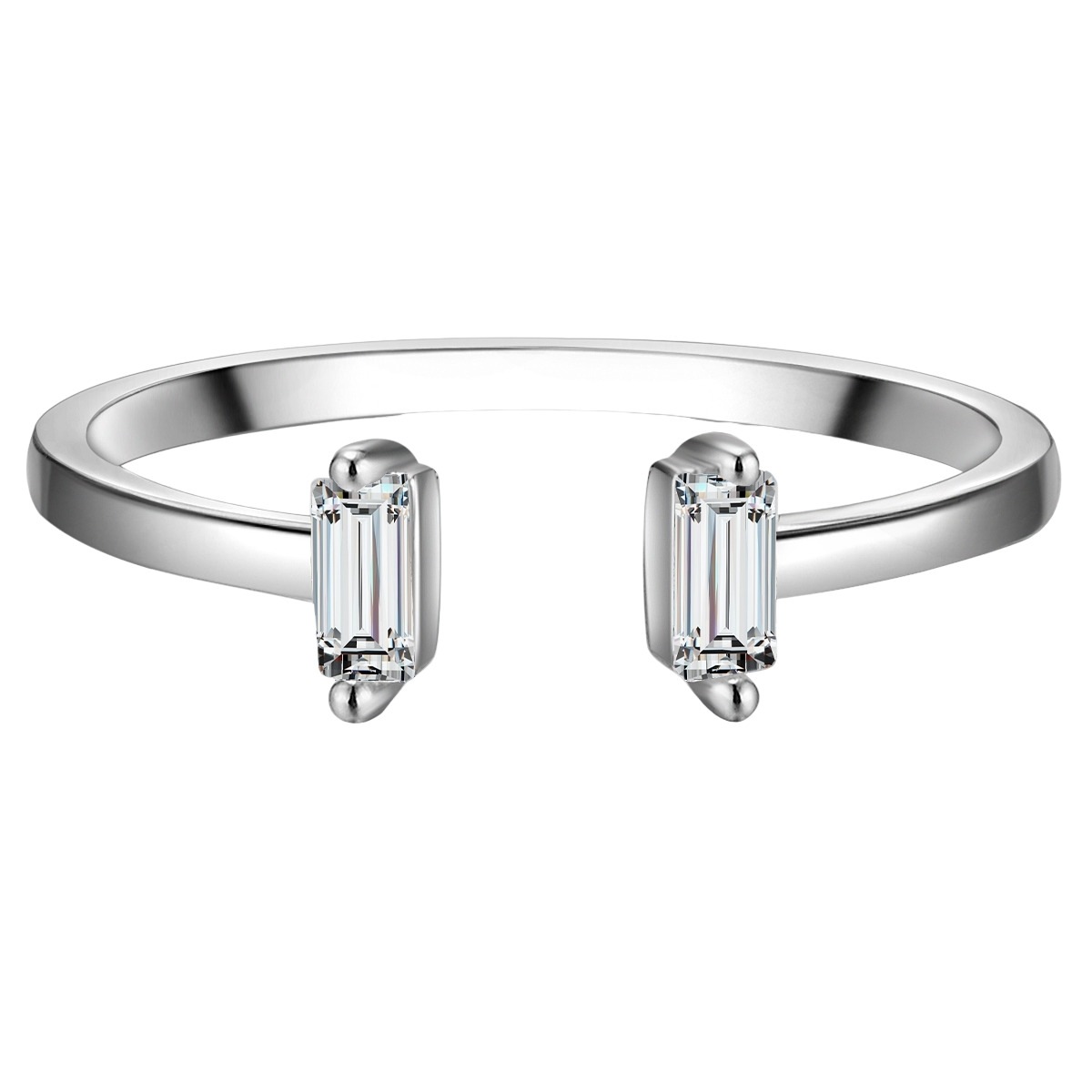Ring Sterling Silber Zirkonia in Silber
