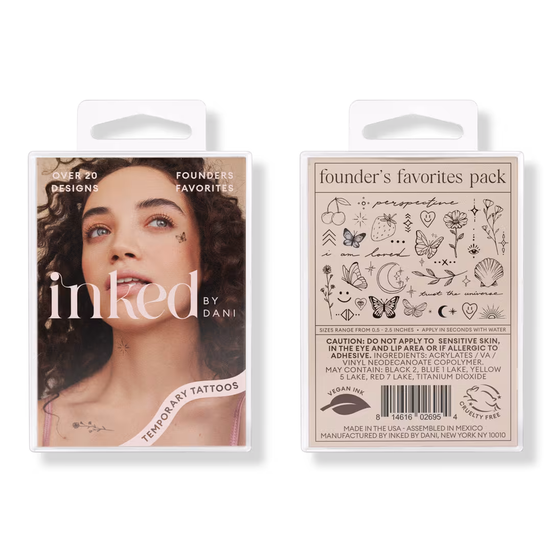 Inked by Dani  Founders Favorites Temporary Tattoo Pack