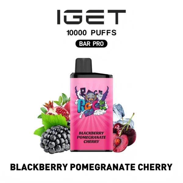 IGET BAR PRO 10000 Blackberry Pomegranate Cherry