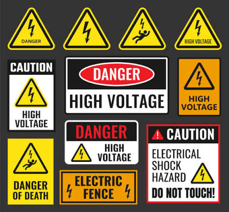 Electrical Warning Signs