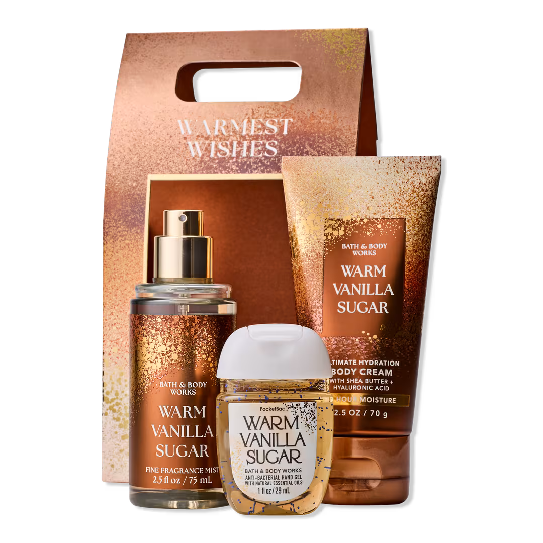 Bath & Body Works  Warm Vanilla Sugar Travel Size Gift Set