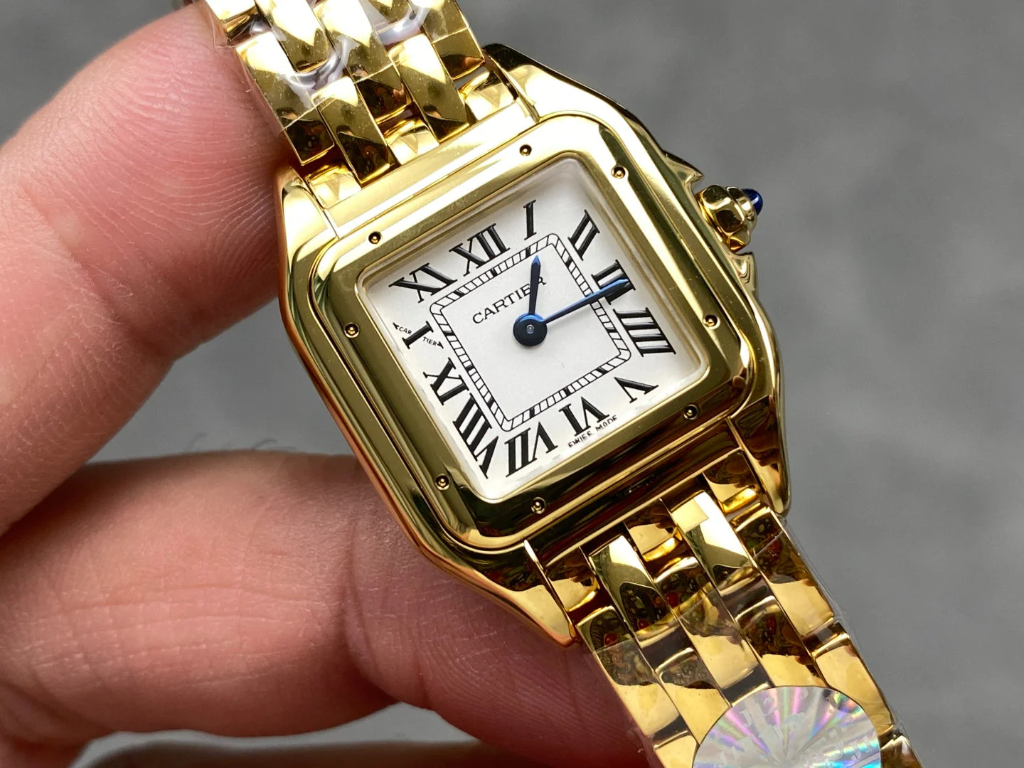 Cartier Watch PANTHERE 22MM GOLD CASE WHITE DIAL