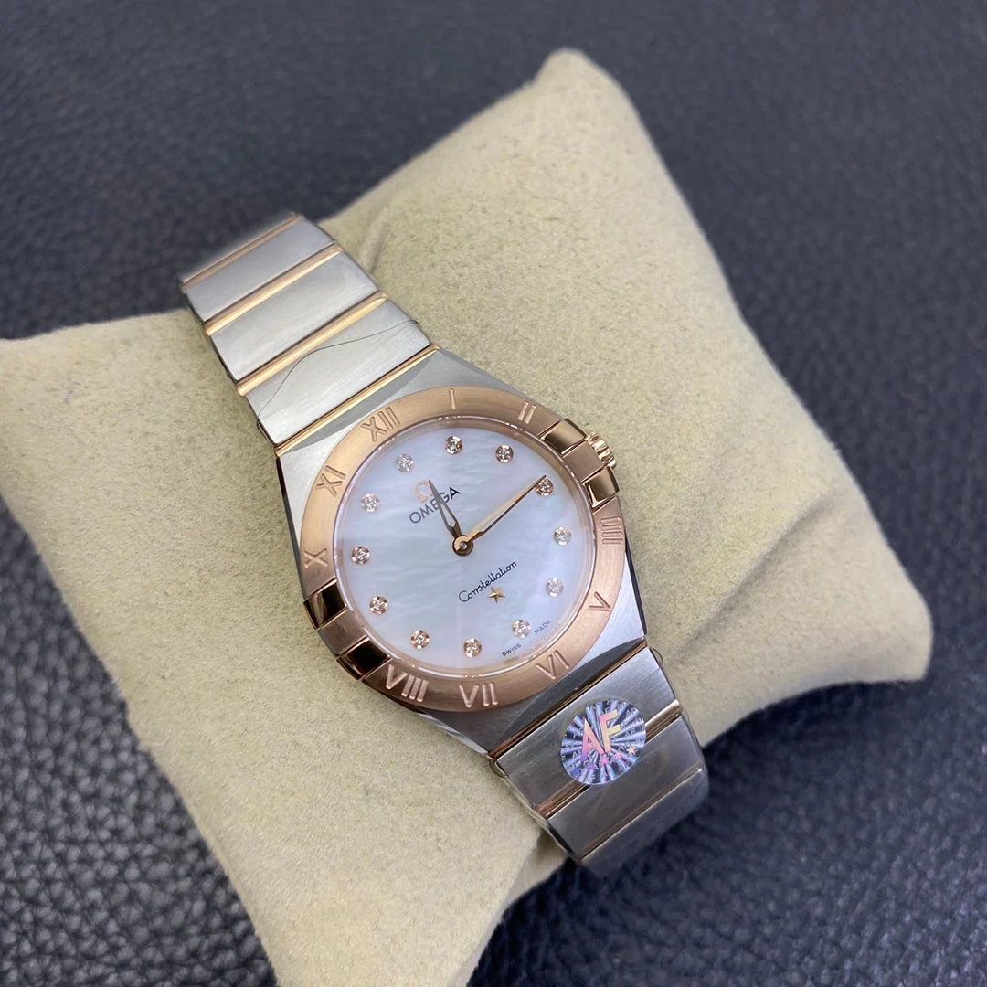 Omega Watch CONSTELLATION QUARTZ 28MM ROSE GOLD STEEL