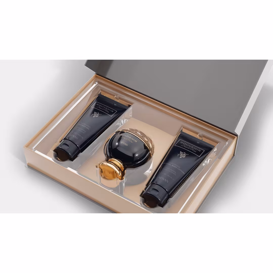 Afnan  Souvenir Desert Rose Gift Set for Unisex Extrait De Parfum