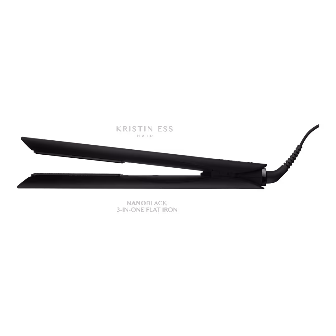 KRISTIN ESS HAIR  NANOBLACK 3-In-One Ceramic Curling Flat Iron Hair Straightener