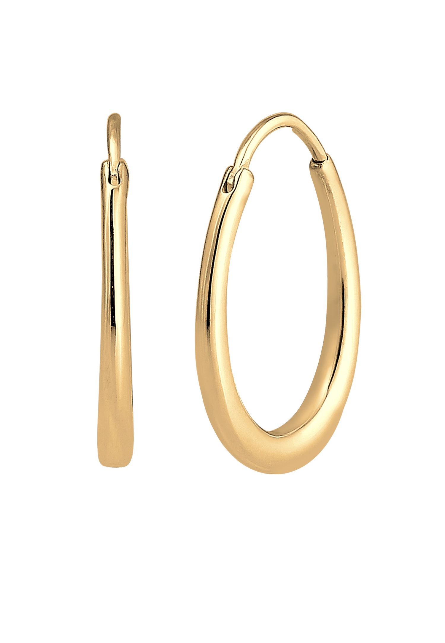 Creole Hänger Geo Basic Trend Oval Cool 925 Silber