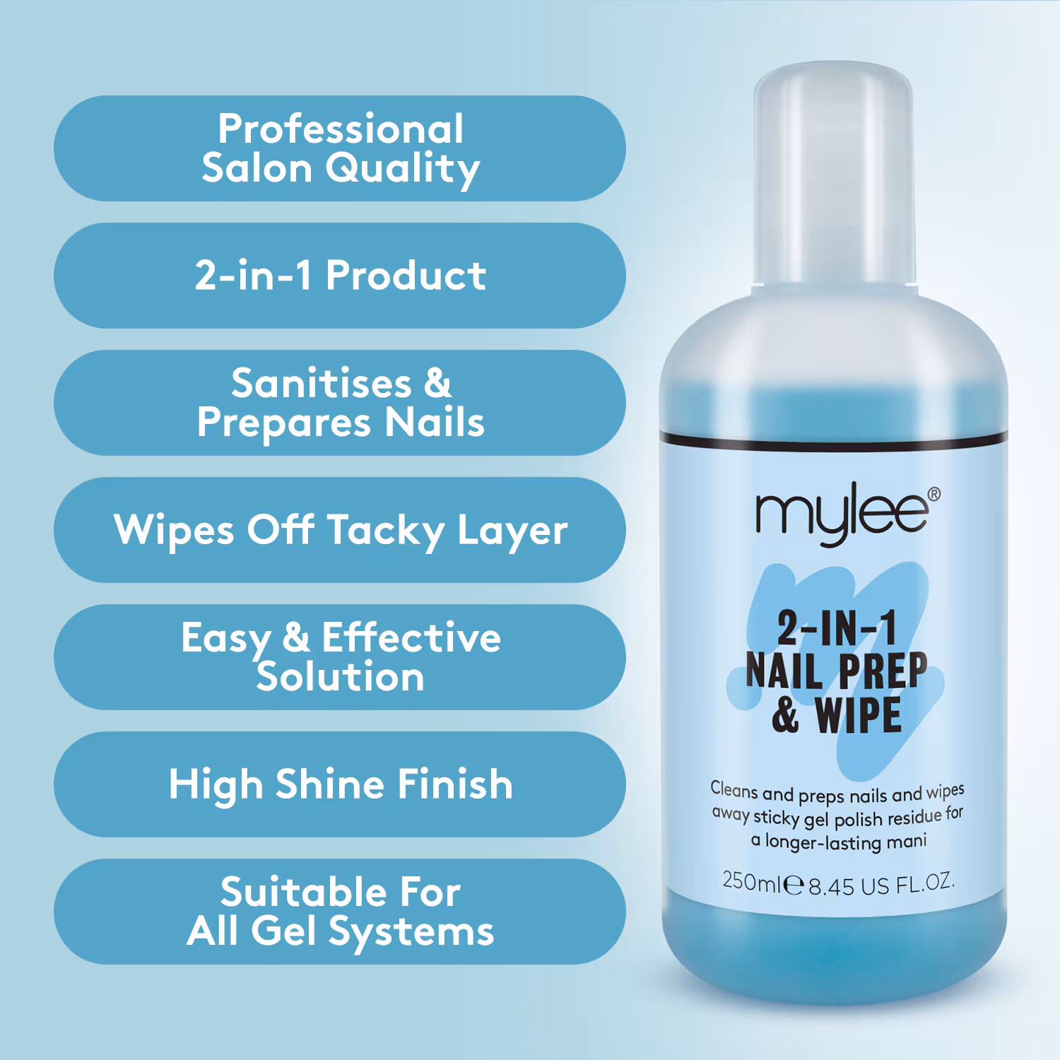 Gel Set mit Prep & Wipe, Remover und fusselfreie Pads