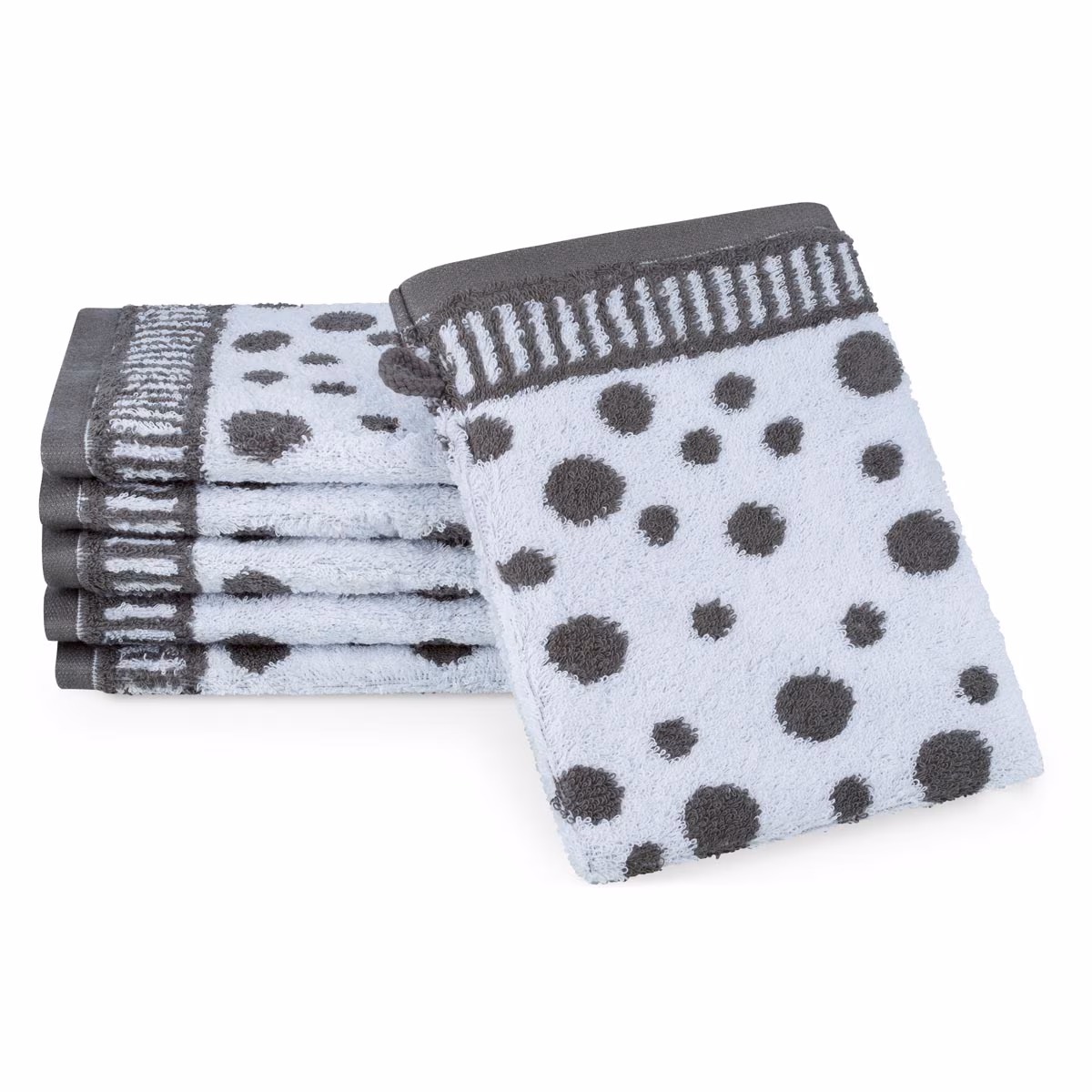 Waschhandschuh Punkte allover (6er Set)