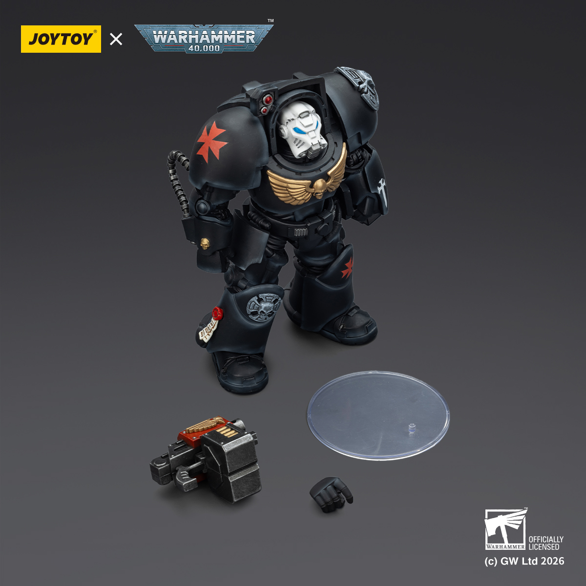 JOYTOY Warhammer 40k 1: 18 Black Templars Terminators - JOYTOY WORLD