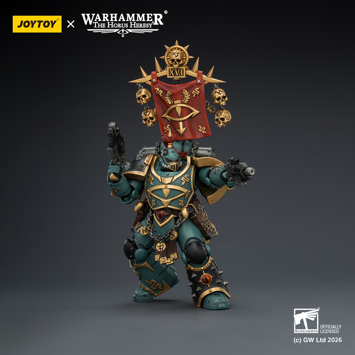 JOYTOY JT03936 Warhammer The Horus Heresy 1:18 Sons Of Horus Vheren Ashurhaddon Master of the True Sons - JOYTOY WORLD