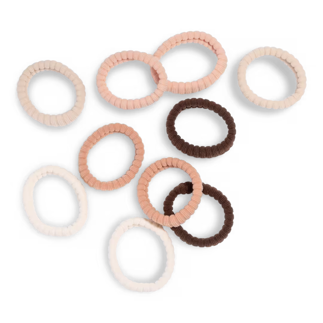 Kitsch  Recycled Fabric Ribbed Hair Elastics