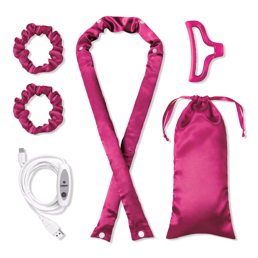 Conair  2-in-1 Heat & Heatless Hair Curler Set