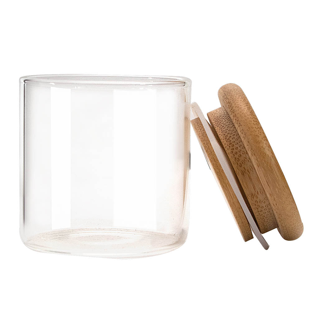 Bamboo Lid Marijuana Stash Jar