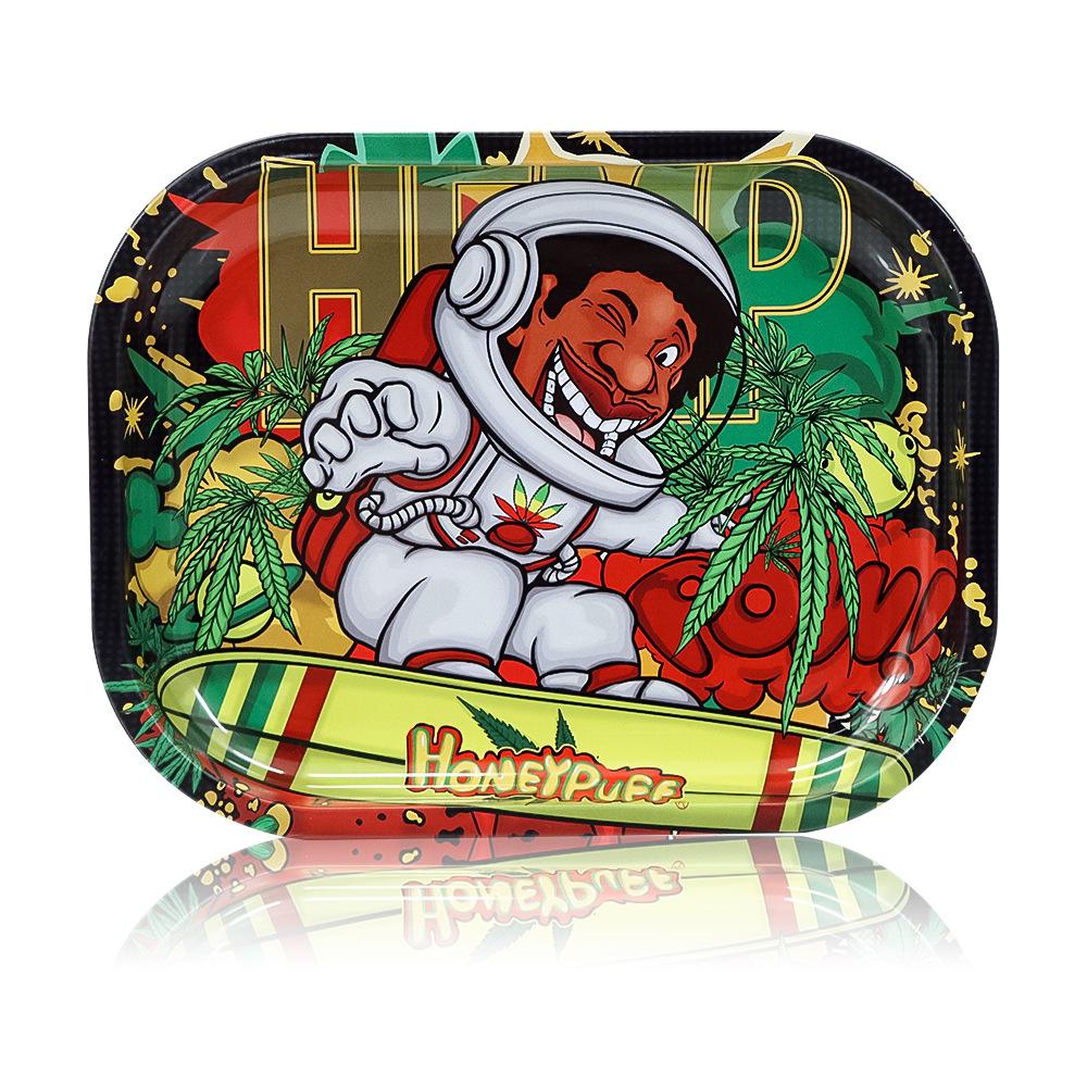 Honeypuff Metal Cigarette Panel Rolling Tray