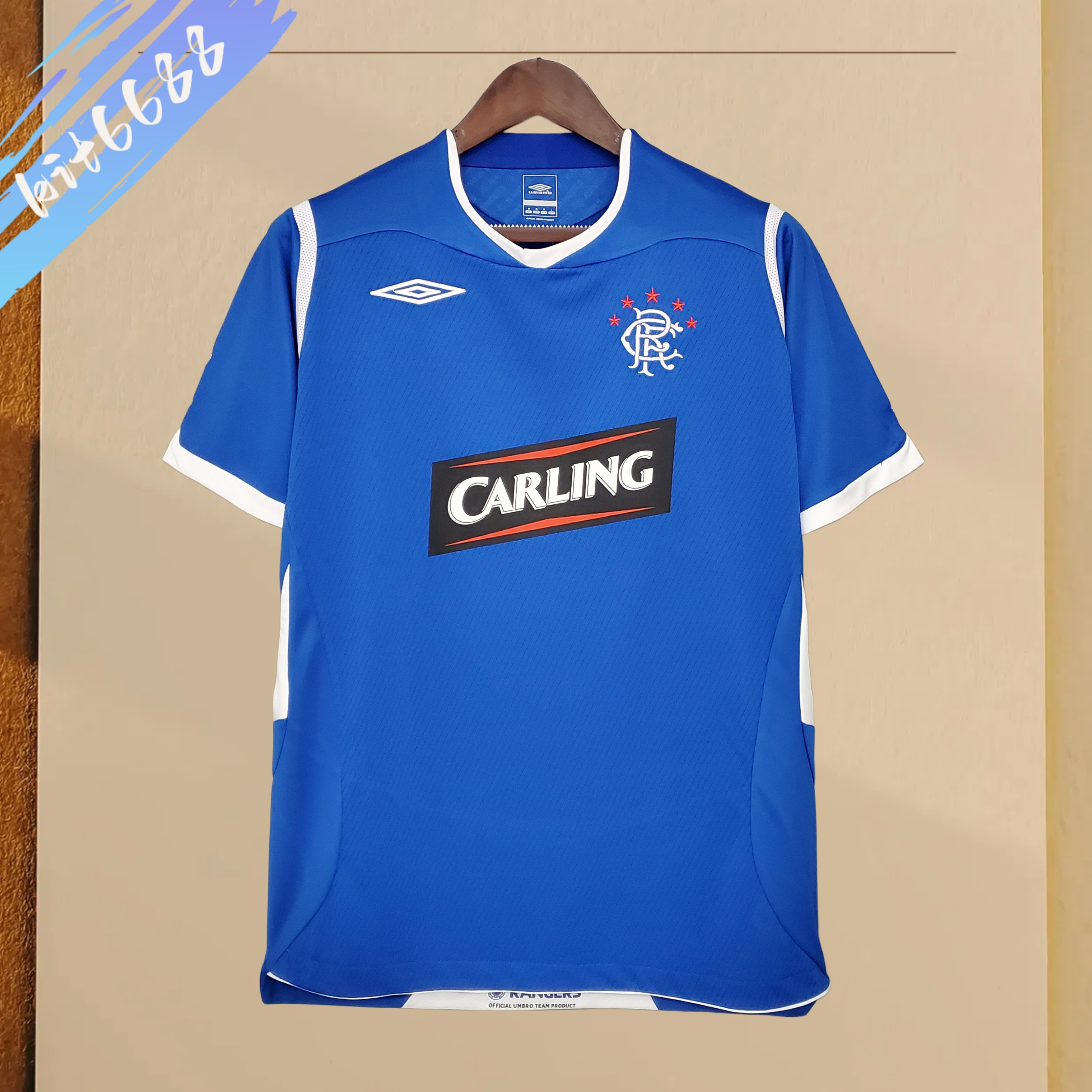 2008/2009 Glasgow Rangers home Retro Football Shirt