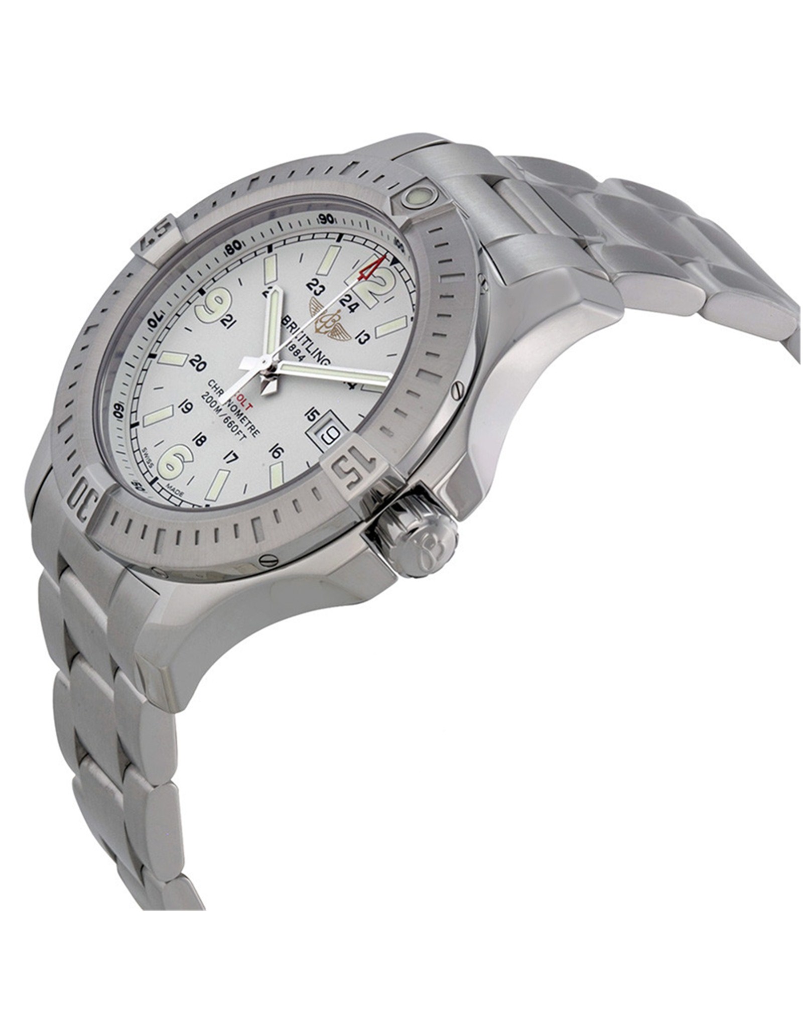 Replica Breitling Colt Silver Dial Stainless Steel Casep A7438811 G792SS