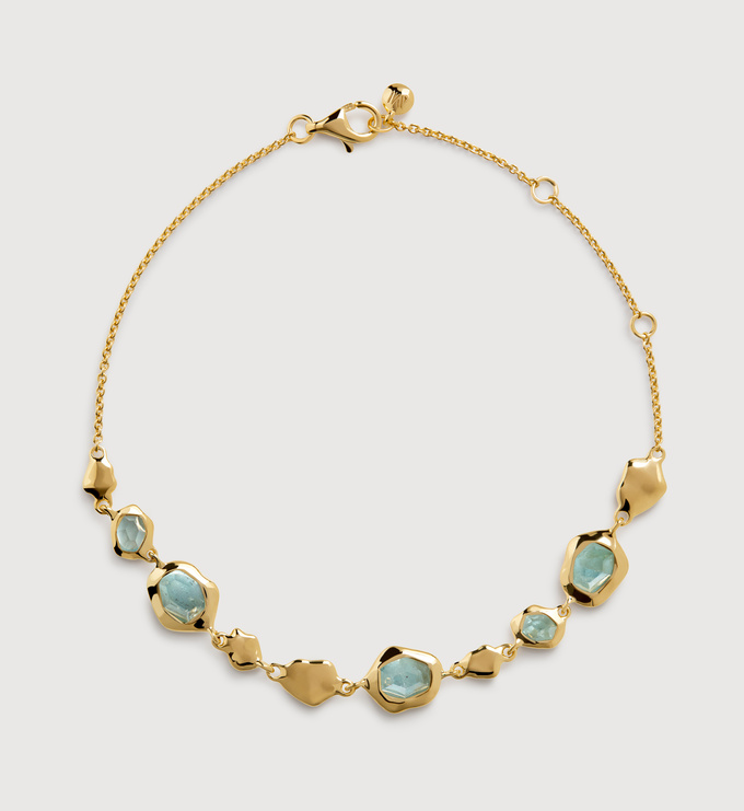 Odyssey Gemstone Pebbled Chain Bracelet