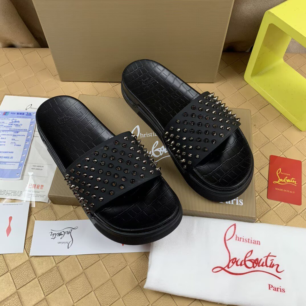 CHRISTIAN LOUBOUTIN SLIPPERS - CCSHOES