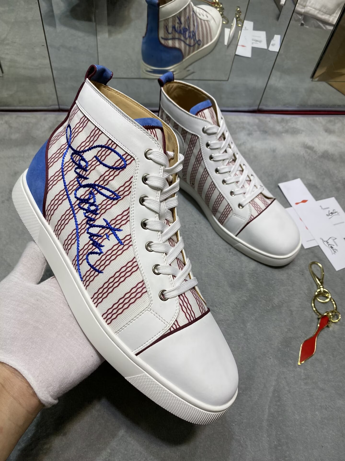 Christian Louboutin Red bottom High-Top - CCSHOES