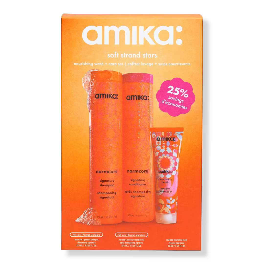 amika  Soft Strand Stars Nourishing Wash + Care Set