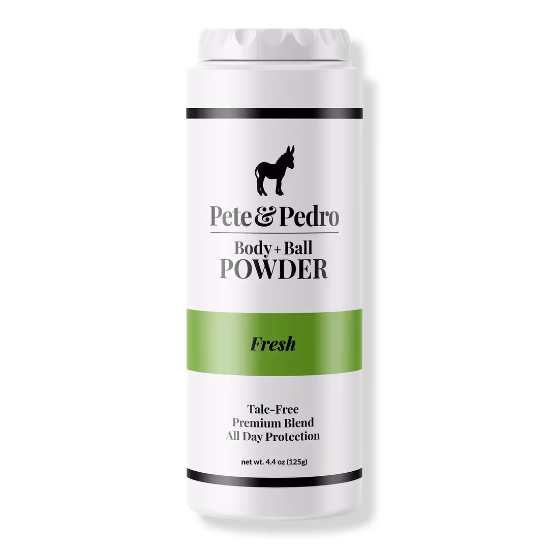 Pete & Pedro  Fresh Body & Balls Talc-Free Powder Deodorant Absorbs Sweat In Groin, Privates, & Feet