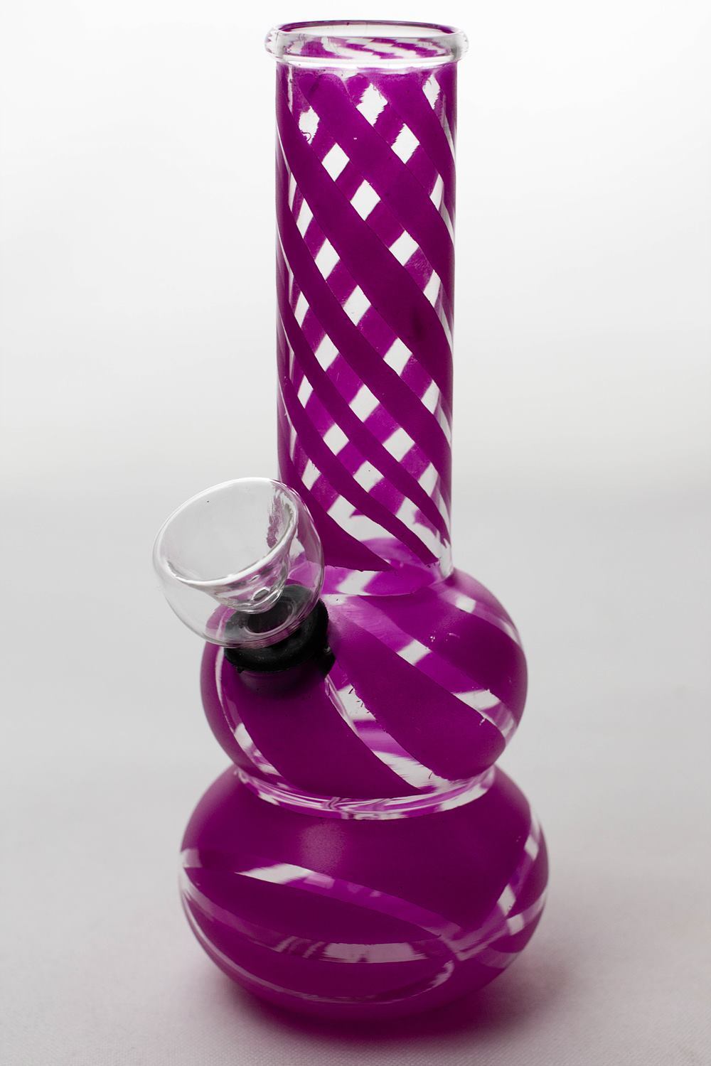 6 Double Beaker Glass Water Bong
