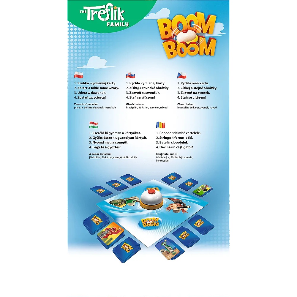 Gra Zręcznościowa Boom Boom Rodzina Treflików