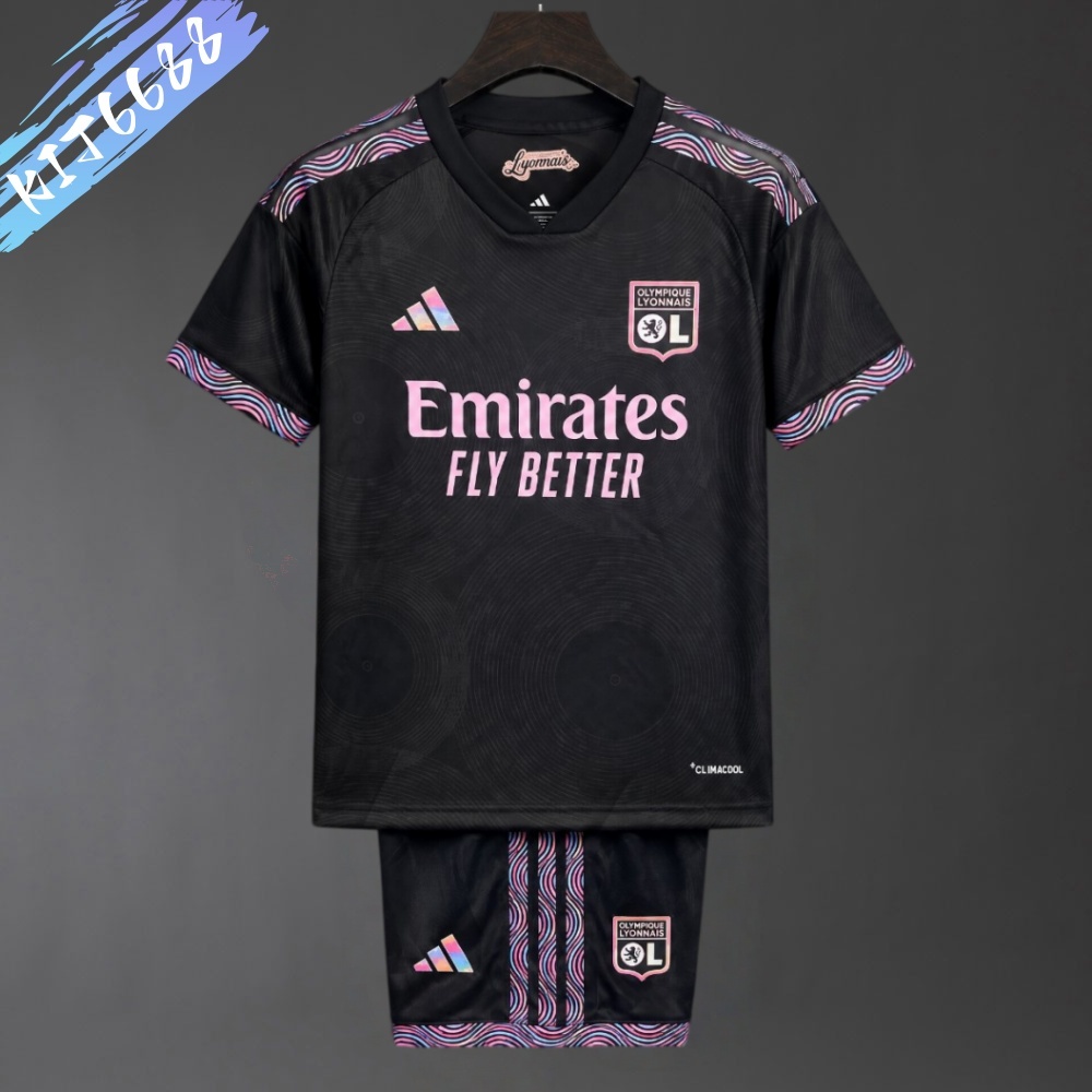 2026/2027 Lyon Third Away Football Shirts (Kids Kit socks）