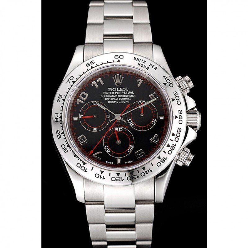 Superclone Rolex Daytona 39mm Black Dial 80296