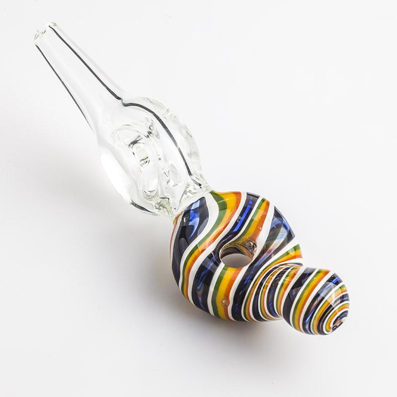 Colorful Swirl Pattern Glass Nectar Collector