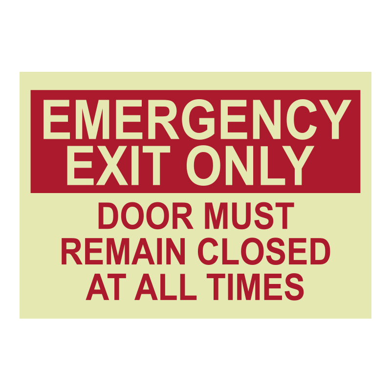 Customized normally closed fireproof door sign stickers, fire normally open sign labels, signage decals