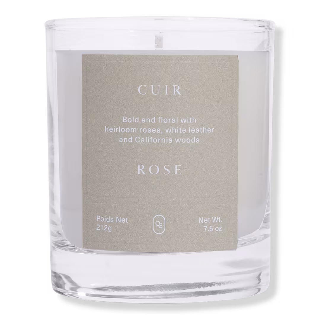 Oak Essentials  Cuir Rose Natural Wax Candle