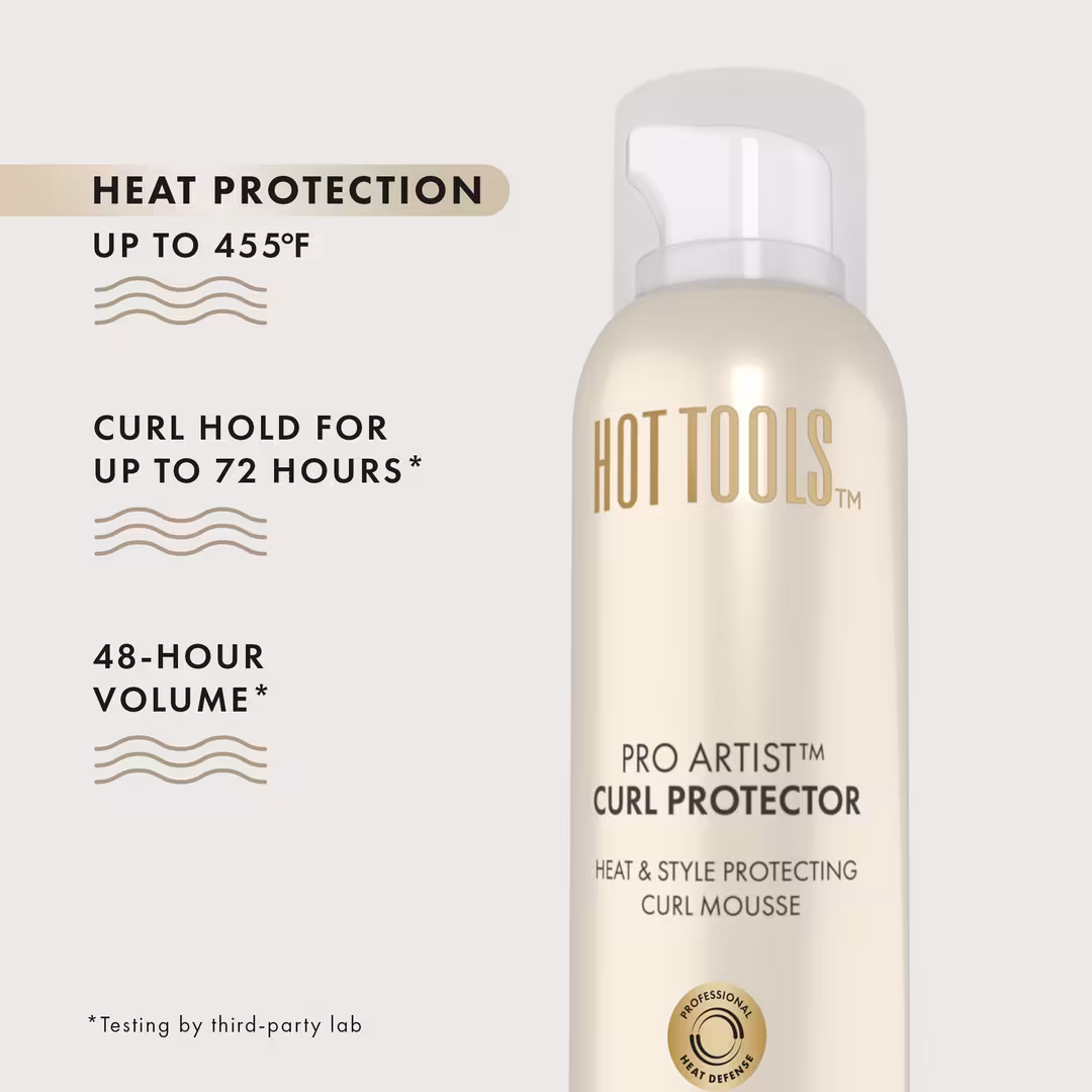 Hot Tools  Travel Size Pro Artist Curl Protector Heat & Style Protecting Mousse