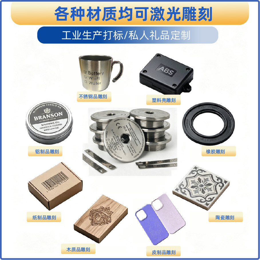 Custom laser engraving services: laser marking and engraving of logos, QR codes, patterns, etc. on coffee mugs