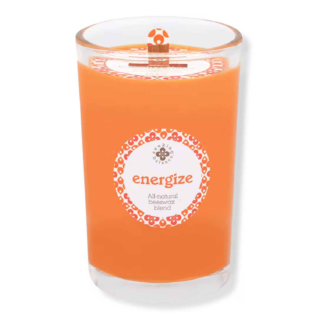 Root Candles  Seeking Balance Aromatherapy Candle - Energize - Rosemary Eucalyptus