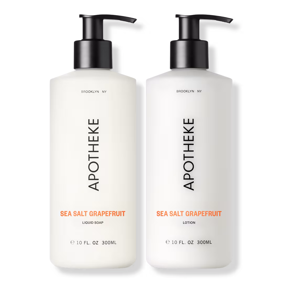 APOTHEKE  Sea Salt Grapefruit Liquid Soap and Lotion Set