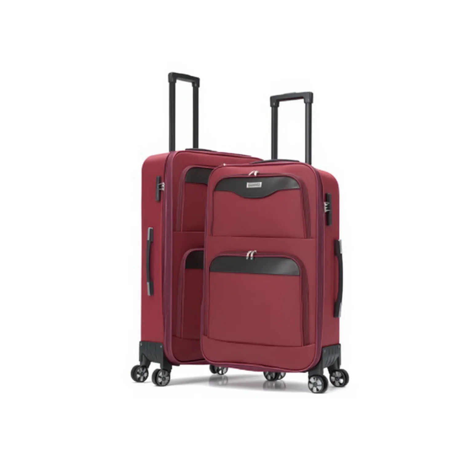 Expandable 4-Piece Soft-Sided Fabric Luggage Set C 19/20/28/32