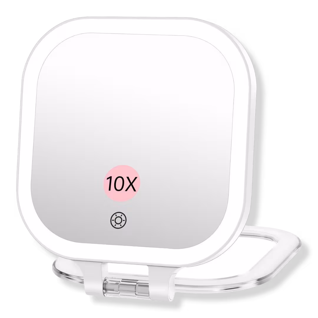 FASCINATE  Rechargeable Travel Makeup Mirror with 3 Light Modes