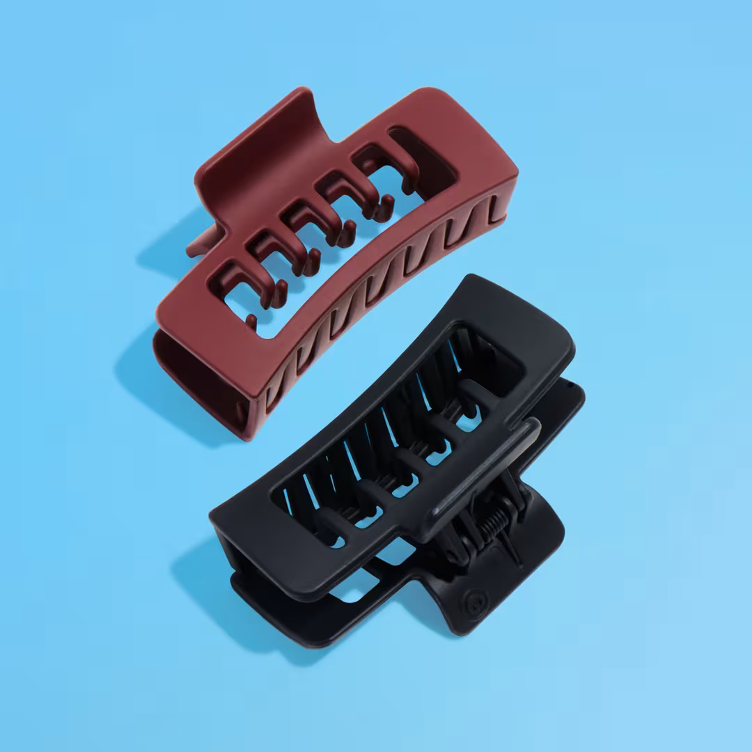 GIMME beauty  Rectangle Double Teeth Claw Clip for Medium Hair