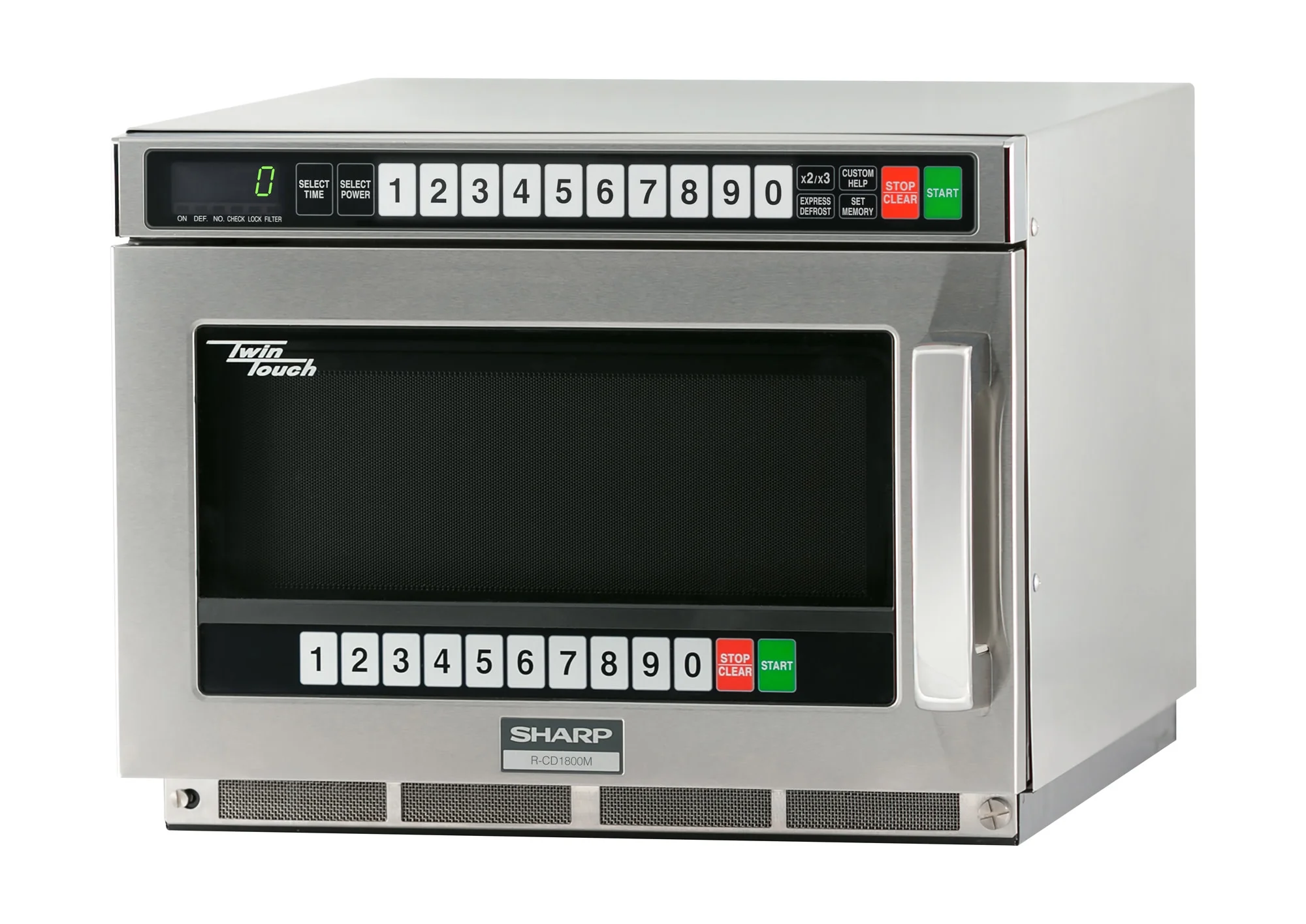 1800w TwinTouch? Commercial Microwave w/ Touch Pad - 208-230v