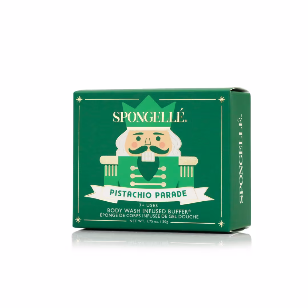 SPONGELLE  Pistachio Parade Body Wash Infused Buffer